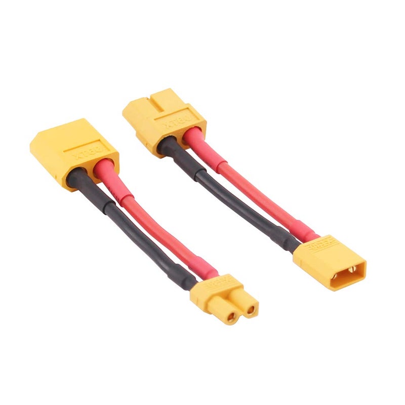 OliRC 4pcs XT30 XT-30 to XT60 XT-60 Male Female RC Connector Adapter with 16awg 5cm(C84-4) - Image 5